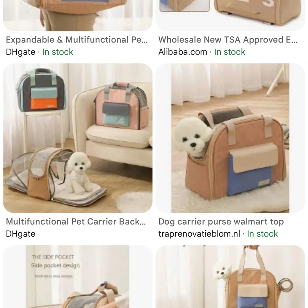 Pink and Blue Expandable Pet Carrier